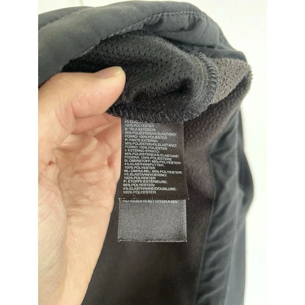 The North Face Apex Bionic Softshell Jacket Mens Medium Black Blue Full Zip